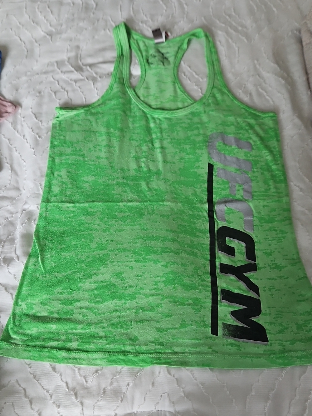 UFC Neon Green Racerback Gym Tank